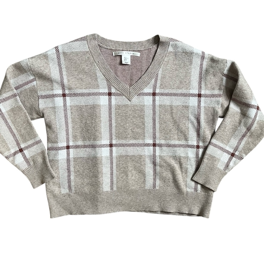 Max Studio Crop Sweater